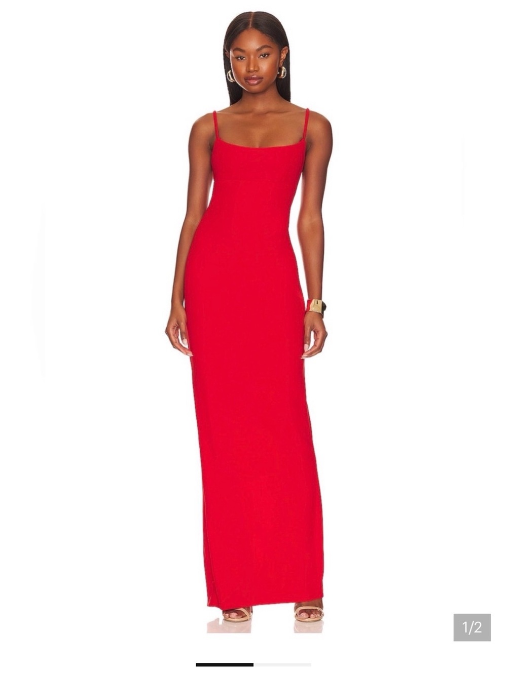 Nookie Red Spaghetti-Strap Maxi Dress